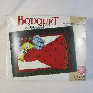 Vintage Bouquet Latch Hook Kit Victorian Angel KT 215 - Brand New Sealed